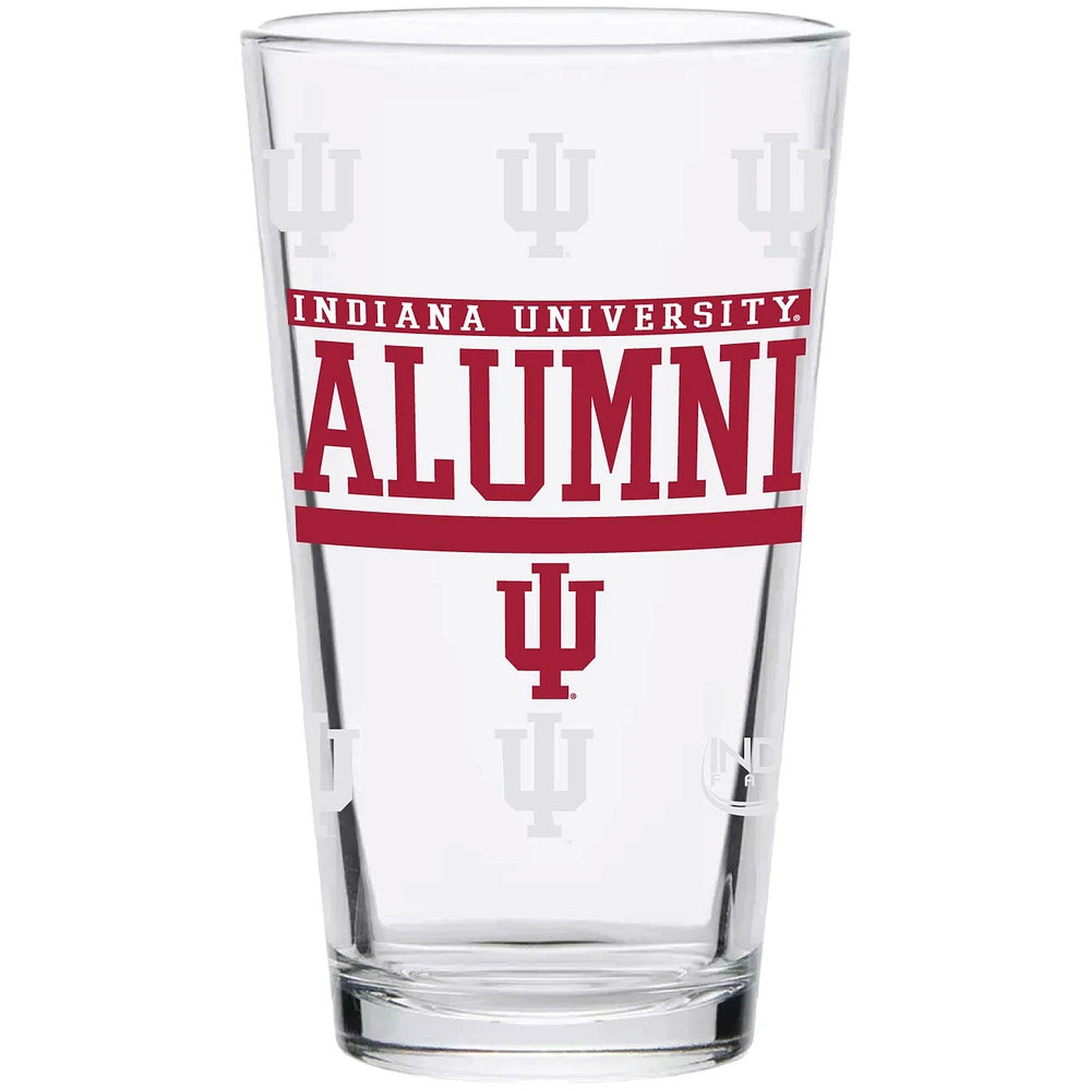 Indiana Hoosiers 16 oz. Répétez le verre à pinte des anciens