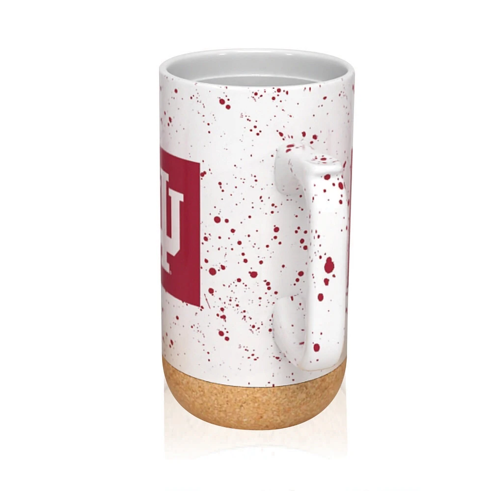 Tasse en liège moucheté de 18 oz des Indiana Hoosiers