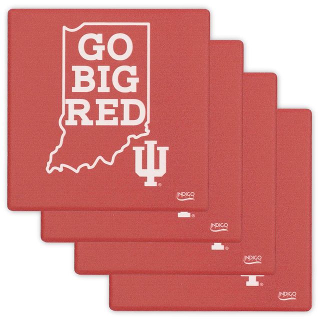 Indiana Hoosiers Lot de 4 sous-verres spécialisés