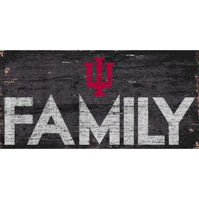 Indiana Hoosiers 6'' x 12'' Family Sign