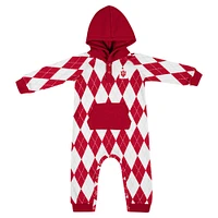 Barboteuse à capuche pour bébé Colosseum Crimson Indiana Hoosiers The Dealio