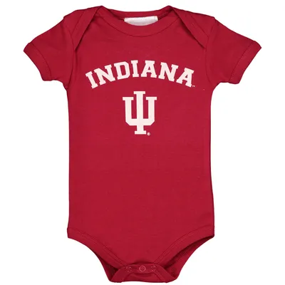 Indiana Hoosiers Infant Arch & Logo Bodysuit - Crimson