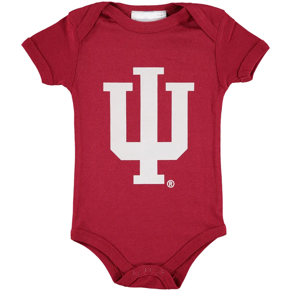 Body à gros logo Indiana Hoosiers cramoisi pour bébé