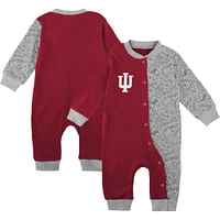 Infant Crimson Indiana Hoosiers Playbook Two-Tone Sleeper