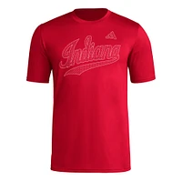 Men's adidas  Crimson Indiana Hoosiers Locker Local Impression AEROREADY T-Shirt