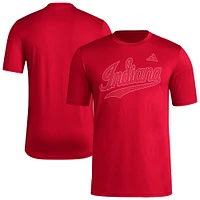 Men's adidas  Crimson Indiana Hoosiers Locker Local Impression AEROREADY T-Shirt
