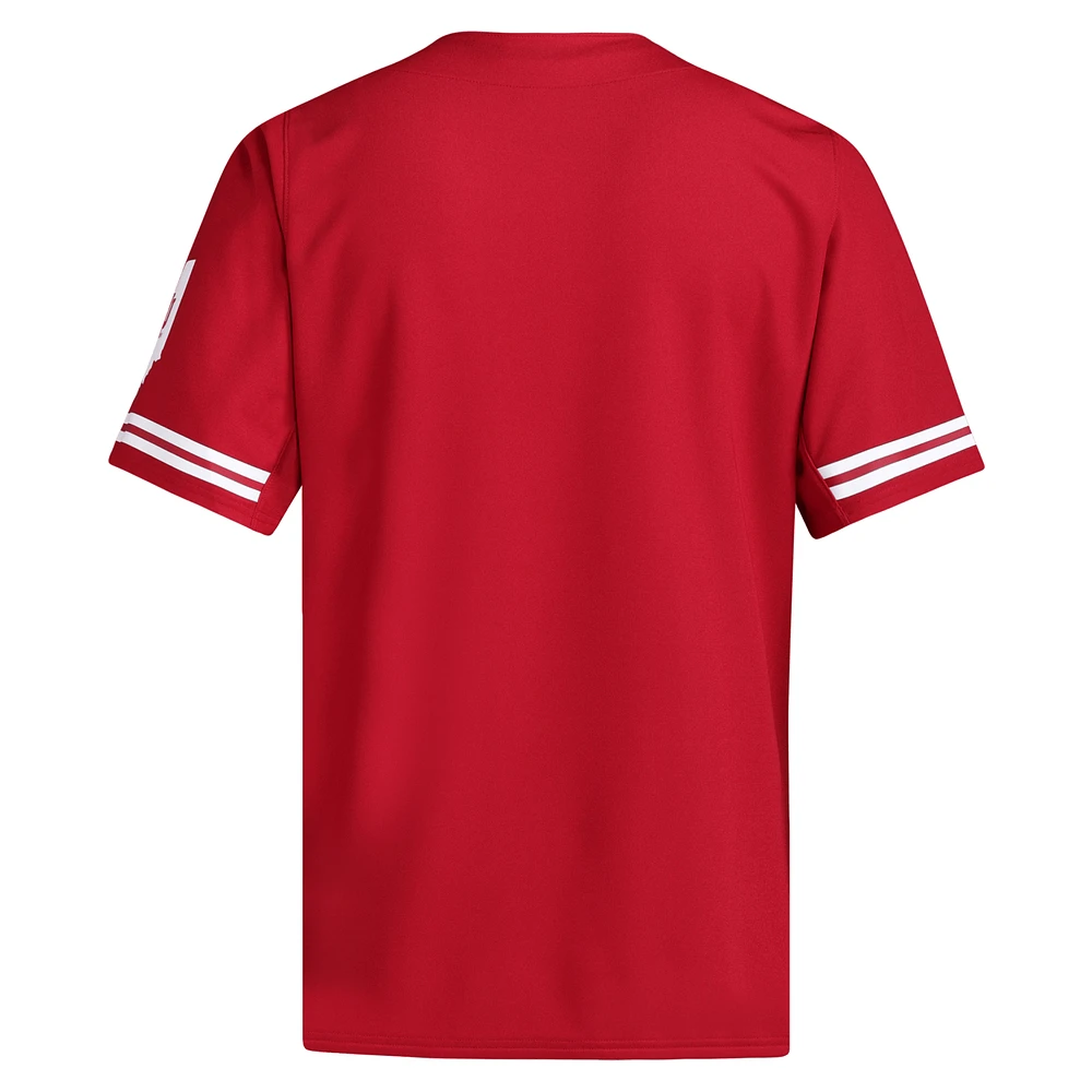 Maillot de baseball réplique adidas Crimson Indiana Hoosiers pour homme