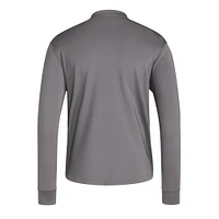 Men's adidas  Gray Indiana Hoosiers Dugout Pullover Sweatshirt