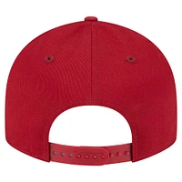 Casquette Snapback 9FIFTY à profil bas New Era pour homme, couleur cramoisie Indiana Hoosiers