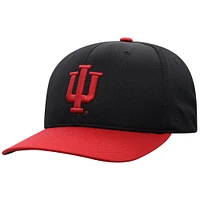 Casquette ajustée noire Indiana Hoosiers Reflex Top of the World pour homme