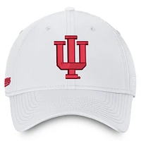 Casquette Reflex Performance Flex blanche des Indiana Hoosiers Top of the World pour homme
