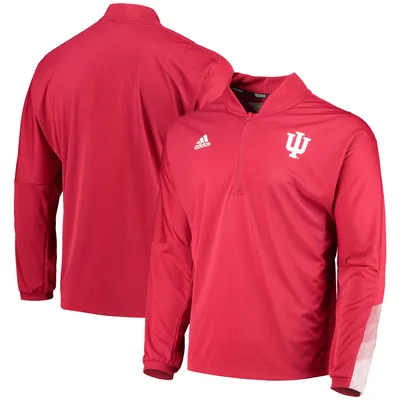 Men's Adidas Red Louisville Cardinals 2021 Sideline Primeblue Quarter-Zip Jacket Size: Small