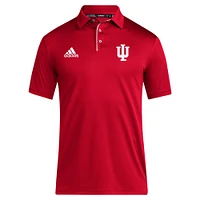 Men's adidas Crimson Indiana Hoosiers 2024 Coaches AEROREADY Polo