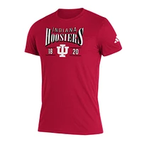 Men's adidas Crimson Indiana Hoosiers Along The Shadow Tri-Blend T-Shirt