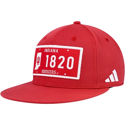 Casquette adidas Crimson Indiana Hoosiers Established Snapback pour homme