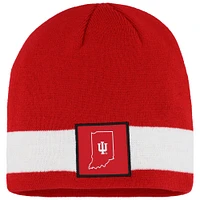 Bonnet adidas Indiana Hoosiers Locker Room pour homme rouge