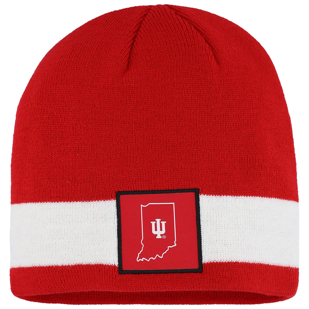 Bonnet adidas Indiana Hoosiers Locker Room pour homme rouge