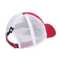 Casquette ajustable adidas Crimson Indiana Hoosiers Mascot Slouch Trucker pour hommes