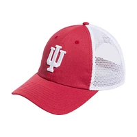 Casquette ajustable adidas Crimson Indiana Hoosiers Mascot Slouch Trucker pour hommes