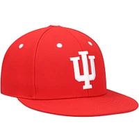 Men's adidas Crimson Indiana Hoosiers On-Field Baseball Fitted Hat