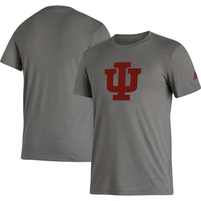 Indiana Hoosiers adidas Basics Heritage Tri-Blend T-Shirt - Gray