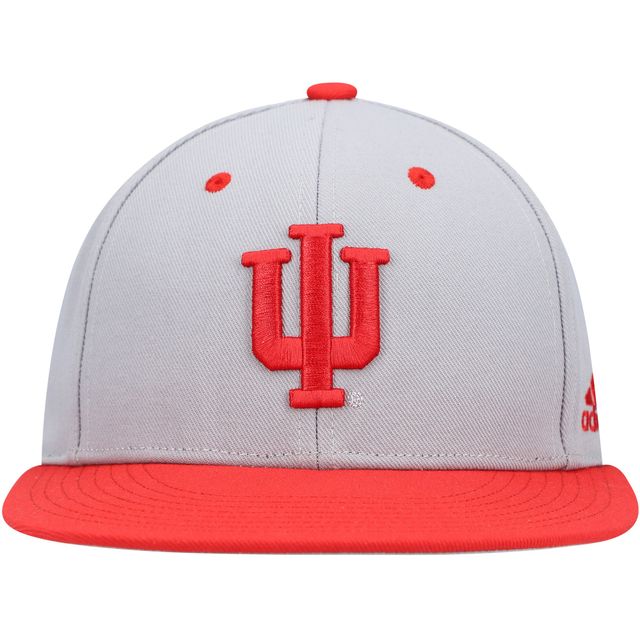 Men's Adidas Gray Louisville Cardinals On-Field Baseball Fitted Hat