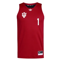 Men's adidas #1 Crimson/Black Indiana Hoosiers Black History Month Basketball Jersey