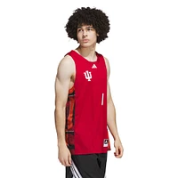 Maillot de basket-ball adidas #1 pour homme, rouge/noir, Indiana Hoosiers, Mois l'histoire des Noirs