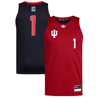 Men's adidas #1 Crimson/Black Indiana Hoosiers Black History Month Basketball Jersey