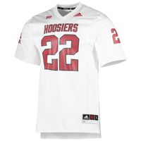 Men's adidas #22 White Indiana Hoosiers 90s Away Premier Strategy Jersey