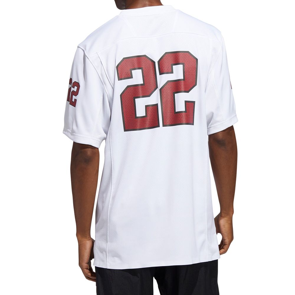 Men's adidas #22 White Indiana Hoosiers 90s Away Premier Strategy Jersey