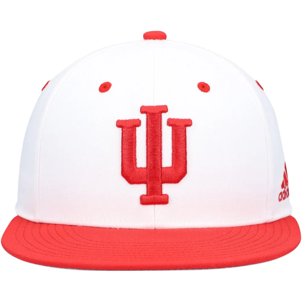 Casquette ajustée de baseball Indiana Hoosiers Adidas pour homme, blanche