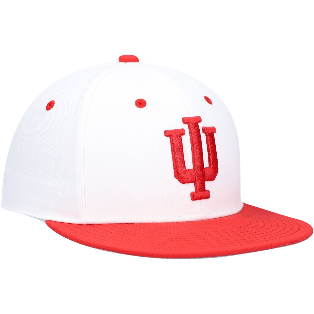 Men's adidas White Louisville Cardinals On-Field Baseball Fitted