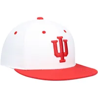 Casquette ajustée de baseball Indiana Hoosiers Adidas pour homme, blanche