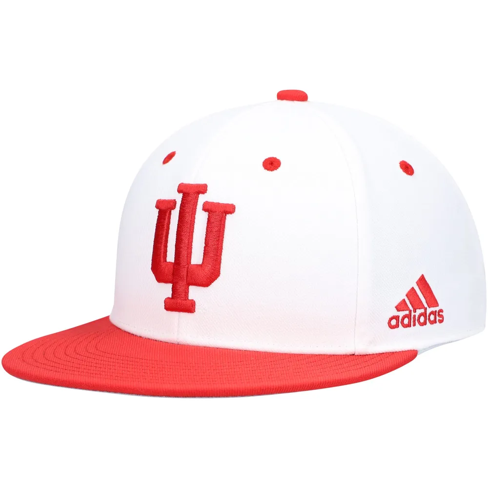 Casquette ajustée de baseball Indiana Hoosiers Adidas pour homme, blanche