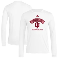 T-shirt à manches longues d'avant-match adidas Indiana Hoosiers Together pour homme