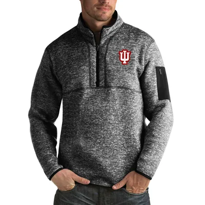 Indiana Hoosiers Antigua Fortune Big & Tall Quarter-Zip Pullover Jacket