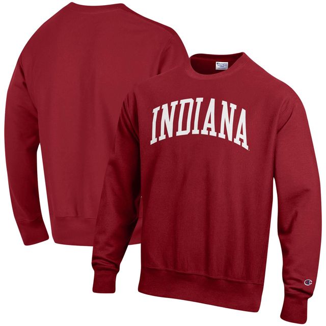 Champion Crimson Indiana Hoosiers Arch Reverse Weave Sweat-shirt pour homme