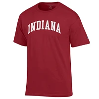 Men's Champion  Crimson Indiana Hoosiers Basic Arch T-Shirt