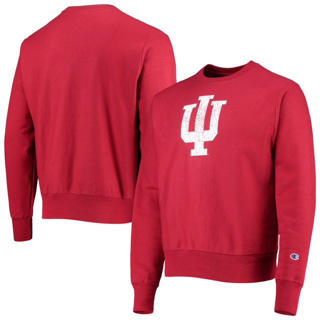 Champion Crimson Indiana Hoosiers Vault Logo Reverse Weave Sweat-shirt pour homme