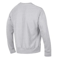 Men's Champion Gray Indiana Hoosiers Arch Over Logo Reverse Weave Pullover Sweatshirt