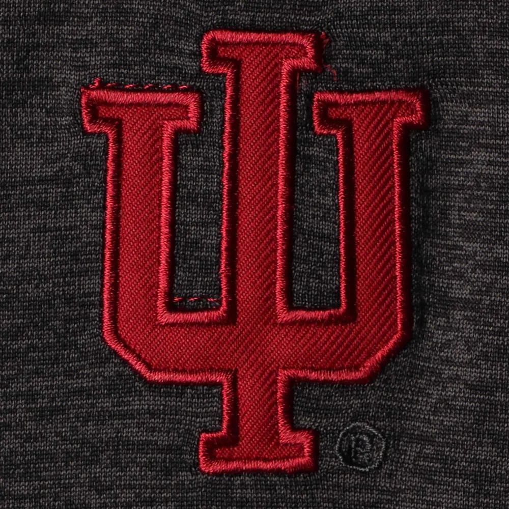Men's Colosseum Black Indiana Hoosiers Big & Tall Down Swing Polo