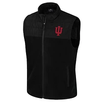 Gilet zippé intégral Colosseum Black Indiana Hoosiers Block The Sun pour homme