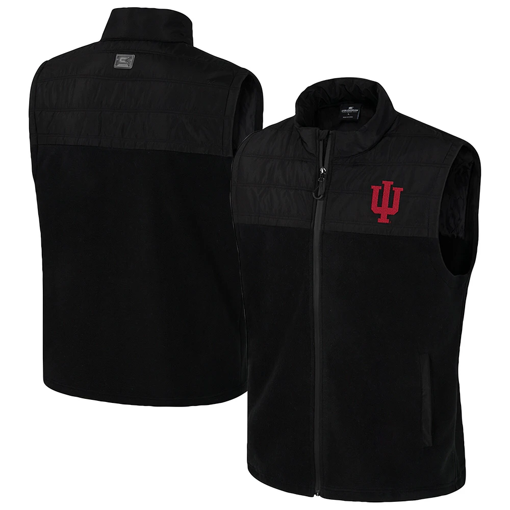 Gilet zippé intégral Colosseum Black Indiana Hoosiers Block The Sun pour homme
