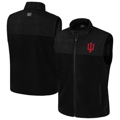 Gilet zippé intégral Colosseum Black Indiana Hoosiers Block The Sun pour homme