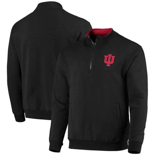 Colosseum Black Indiana Hoosiers Tortugas Logo Quarter-Zip Veste pour homme