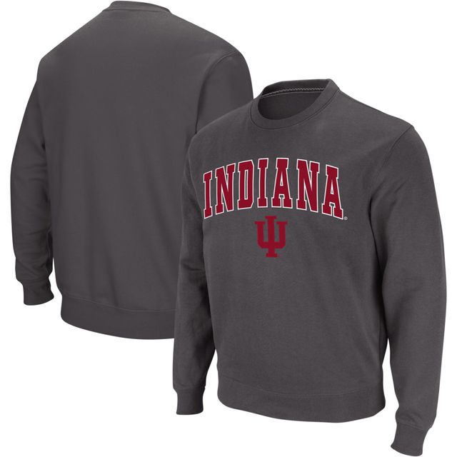 Colosseum Indiana Hoosiers Arch & Logo Crew Neck Sweatshirt Homme