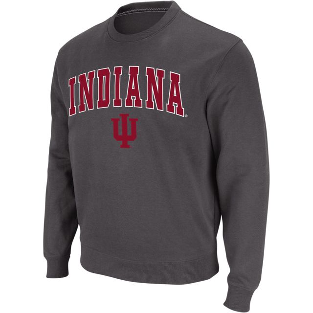 Colosseum Indiana Hoosiers Arch & Logo Crew Neck Sweatshirt Homme