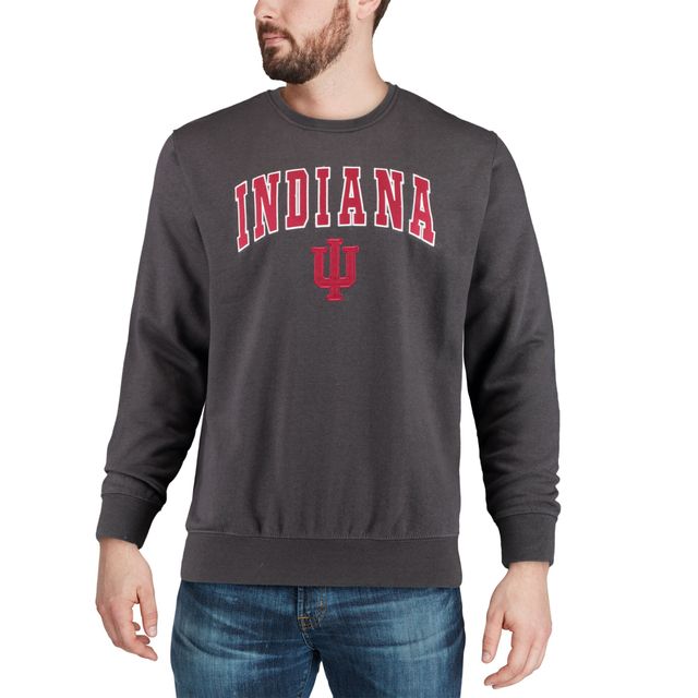 Colosseum Indiana Hoosiers Arch & Logo Crew Neck Sweatshirt Homme