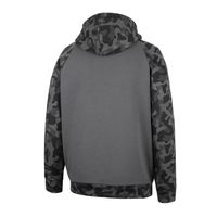 Men's Colosseum Charcoal Indiana Hoosiers OHT Military Appreciation Camo Stack Raglan Pullover Hoodie